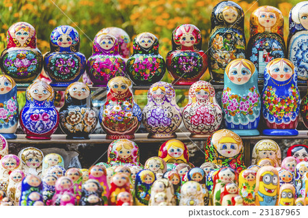 Matryoshkas in souvenir shop in Riga, Latvia. 23187965