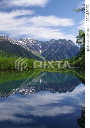 Kamikochi Taisho pond and Hodaka mountains Kamikochi Taisho pond and Hodaka mountains 23188002