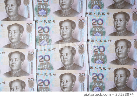 20 RMB bills 20 RMB bills 23188074