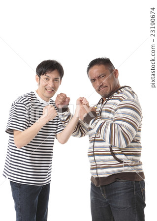 Fighting herbivores & carnivorous boys Fighting herbivores & carnivorous boys 23190674