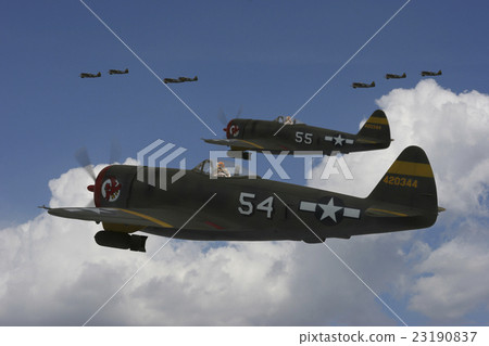 P-47 Thunder bolt (model composite photo) 23190837