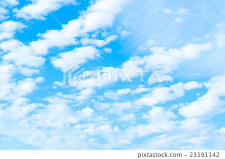 Rainy season sunny sky cloud copying space cumulus early summer sky wide copy space sky image material 23191142