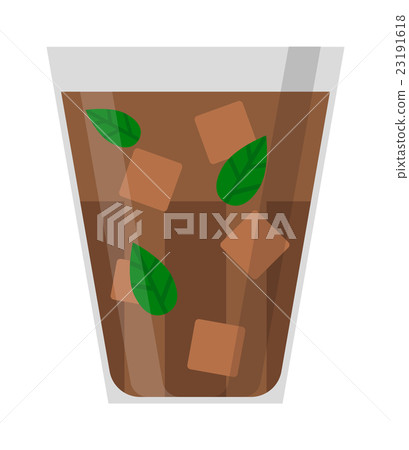 cocktail glass vector illustration. cocktail glass vector illustration. 23191618
