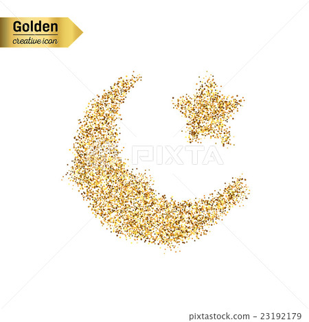 Gold glitter vector object 23192179