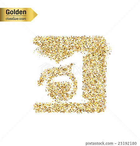 Gold glitter vector object 23192180