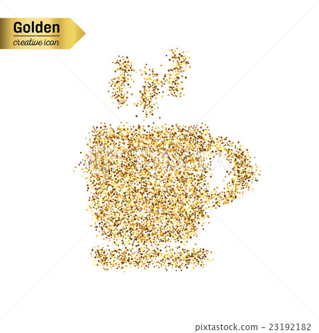 Gold glitter vector object 23192182