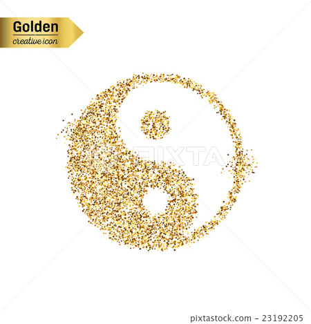 Gold glitter vector object 23192205