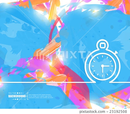 Creative vector stopwatch. Art illustration 23192508