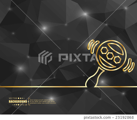 Creative vector rattle. Art illustration template 23192868