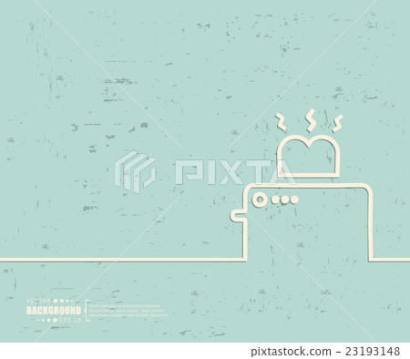 Creative vector toaster. Art illustration template Creative vector toaster. Art illustration template 23193148