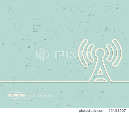Creative vector TV tower. Art illustration 23193207
