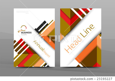 Clean geometric design annual report cover 23193227