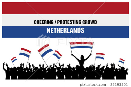 Cheering or Protesting Crowd Netherlands Cheering or Protesting Crowd Netherlands 23193301