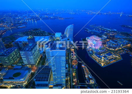 Night view of Yokohama Minato Mirai Night view of Yokohama Minato Mirai 23193364