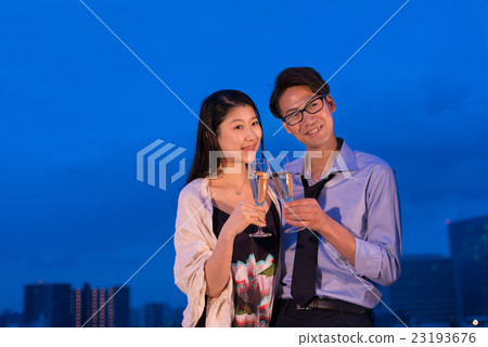 夜陽台圖像 23193676