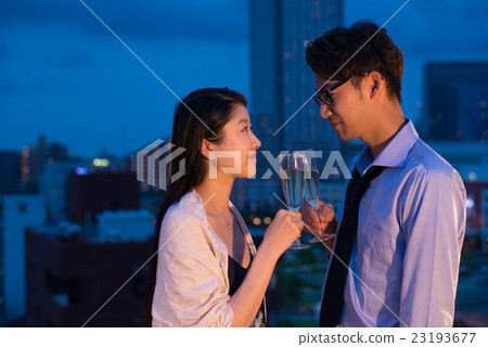 夜陽台圖像 23193677