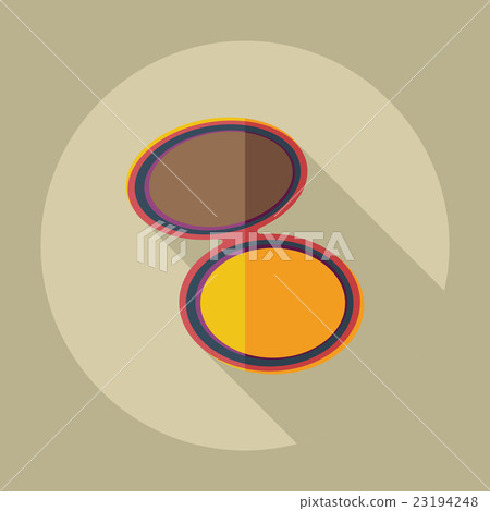 Flat modern design with shadow icons mirror - Stock Illustration ...