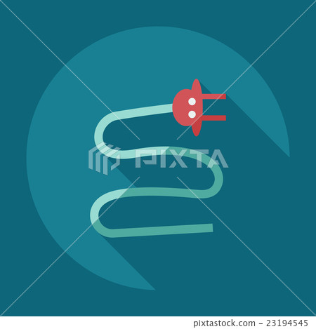 Flat modern design with shadow icons plug 23194545