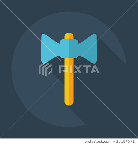 Flat modern design with shadow icons axe Flat modern design with shadow icons axe 23194571