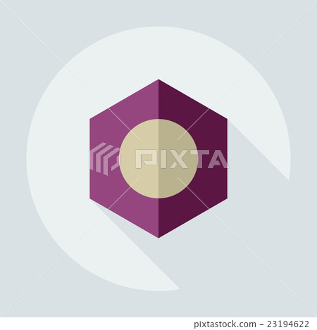 Flat modern design with shadow icons screw-nut 23194622