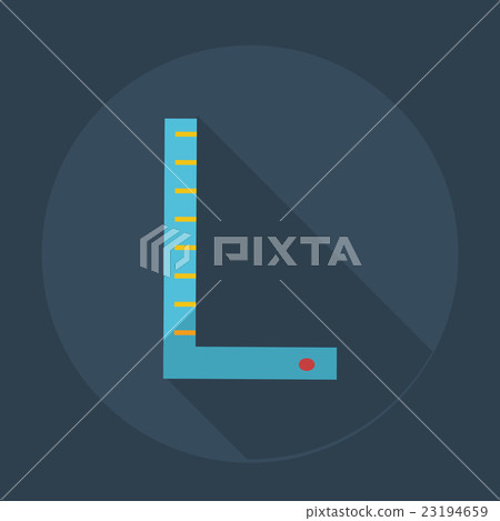 Flat modern design with shadow icons ruler 23194659