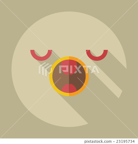 Flat modern design with shadow icons smiley Flat modern design with shadow icons smiley 23195734