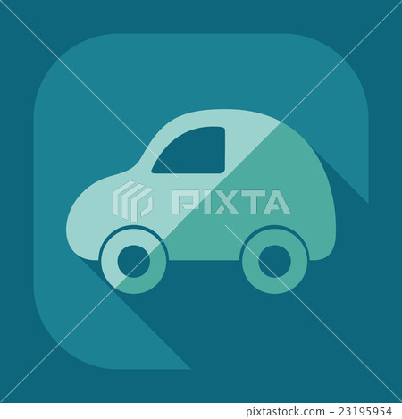 Flat modern design with shadow icon car Flat modern design with shadow icon car 23195954