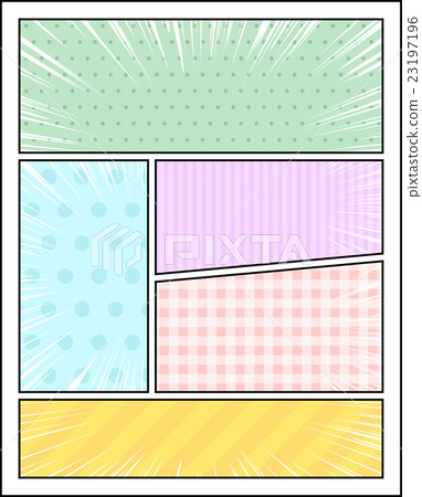 Comic Frame Central Line Stock Illustration