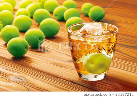 Plum fruit and plum wine Plum fruit and plum wine 23197213