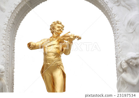 Statue of Johann Strauss in Vienna 23197534