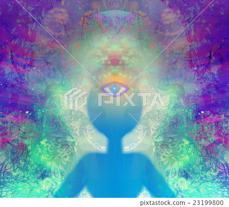 Woman with third eye, psychic supernatural senses Woman with third eye, psychic supernatural senses 23199800