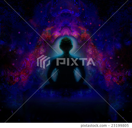 man meditate, yoga. man meditate, yoga. 23199805