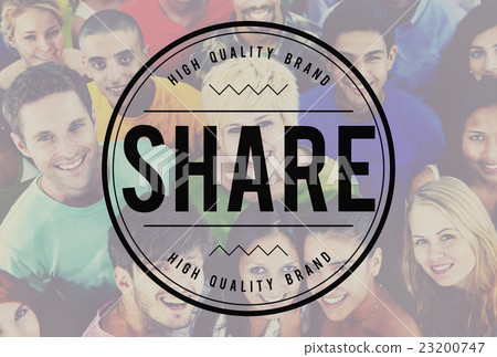 Share Sharing Social Networking Connection Communication Concept 23200747