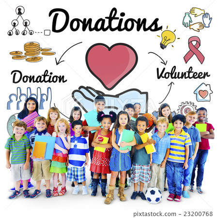 Donations Volunteer Charity Heart Welfare Concept 23200768