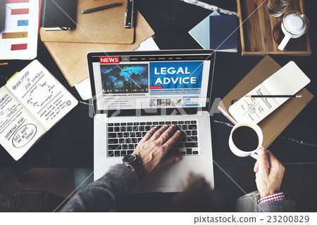 Legal Advice Headline News Feed Concept 23200829