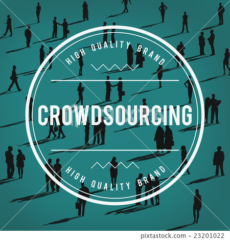 Crowdsourcing Collaboration Community Group Concept Crowdsourcing Collaboration Community Group Concept 23201022