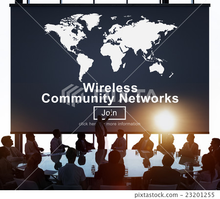 Wireless Community Networks Connection Globalization Technology Concept 23201255