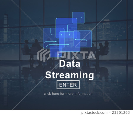 Data Streaming Online Technology Website Concept 23201263
