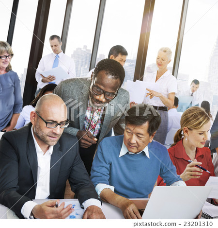 Business People Office Working Discussion Team Concept Business People Office Working Discussion Team Concept 23201310
