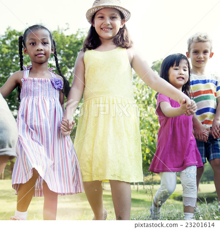 Kids Children Fun Playing Happiness Togetherness Concept 23201614