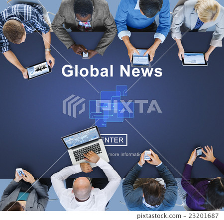 Global News Online Technology Update Concept 23201687