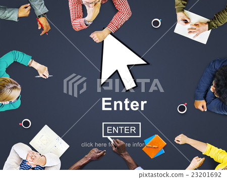 Enter Online Join Website Technology Concept Enter Online Join Website Technology Concept 23201692