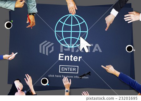 Enter Online Join Website Technology Concept 23201695