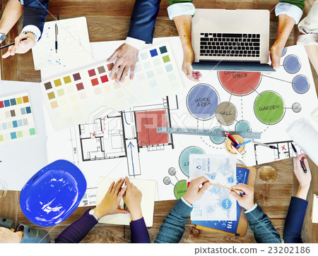 Office Floor Plan Sketch Drawing Concept 23202186