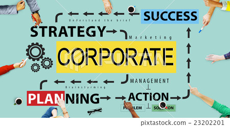 Corporate Connection Collaboration Teamwork Concept Corporate Connection Collaboration Teamwork Concept 23202201