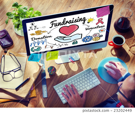 Fundraising Donation Heart Charity Welfare Concept 23202449