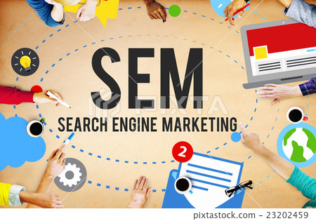 Search Engine Marketing Branding Technology Concept Search Engine Marketing Branding Technology Concept 23202459