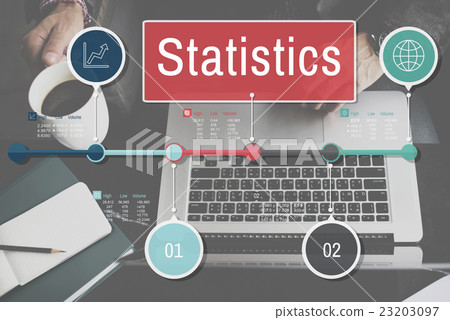 Statistics Process Efficiency Planning Research Concept Statistics Process Efficiency Planning Research Concept 23203097