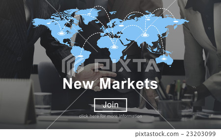 New Markets Commerce Selling Global Business Marketing Concept New Markets Commerce Selling Global Business Marketing Concept 23203099