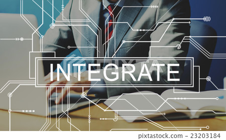 Integrate Circuit Board Graphics Concept 23203184